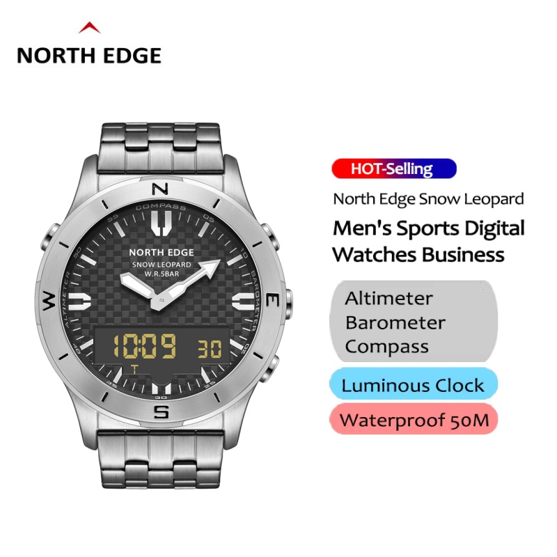 NORTH EDGE Men Outdoor Digital - огляд і ціна Altimeter Compass Watch
